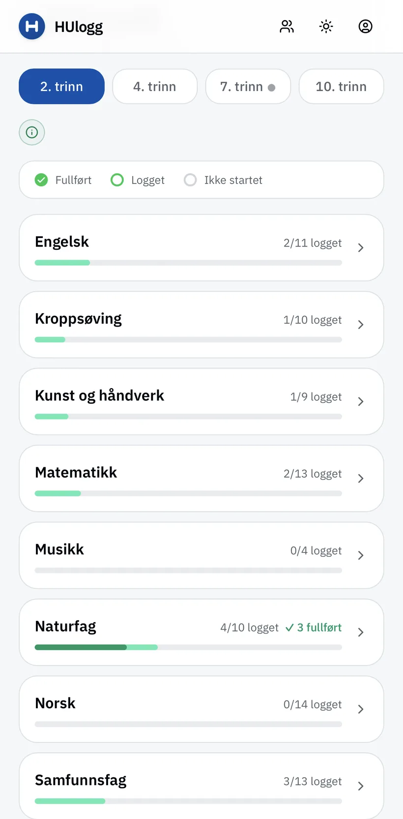 Følg med på måldekningen
