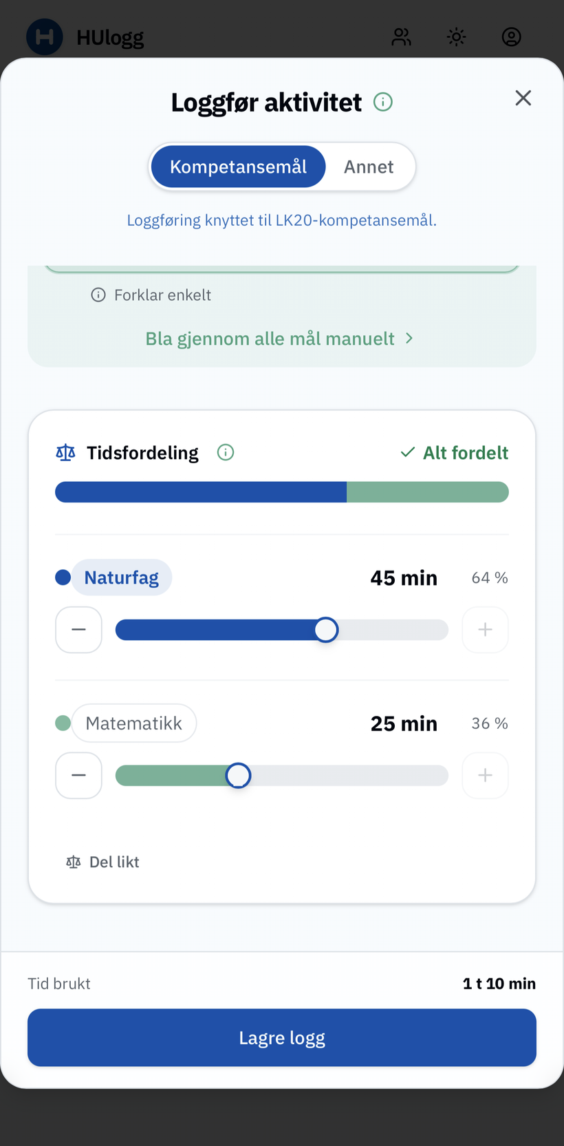 Én aktivitet, flere fag